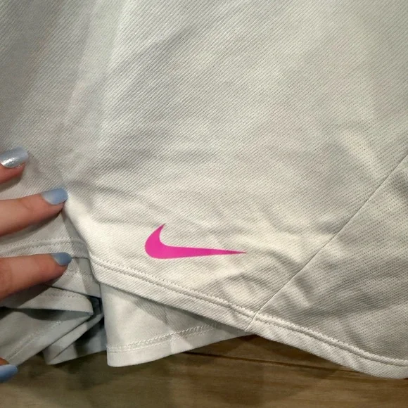 Nike Women's Soft Gray Athletic Shorts - Picture 2 of 4